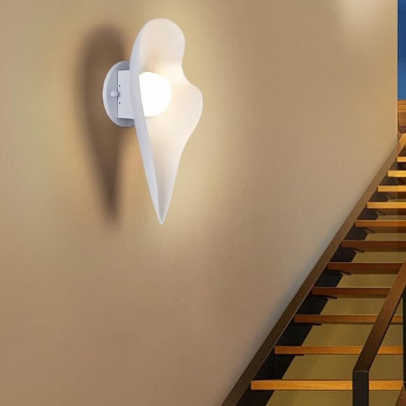 Outdoor Sconce Light White 3D Geometric NEW - Picture 3 of 9